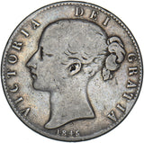 1845 Crown - Victoria British Silver Coin