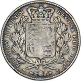 1845 Crown - Victoria British Silver Coin