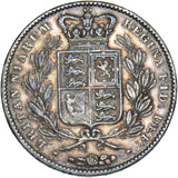1845 Crown - Victoria British Silver Coin - Nice