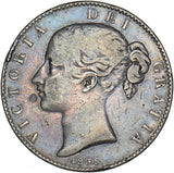 1845 Crown - Victoria British Silver Coin