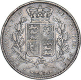 1845 Crown - Victoria British Silver Coin