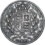 1847 Crown - Victoria British Silver Coin - Nice