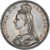 1887 Crown - Victoria British Silver Coin - Very Nice