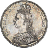 1887 Crown - Victoria British Silver Coin - Superb