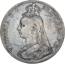 1888 Crown - Victoria British Silver Coin