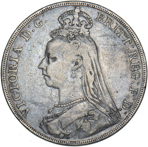 1888 Crown - Victoria British Silver Coin