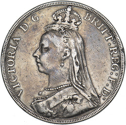 1889 Crown - Victoria British Silver Coin