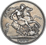 1889 Crown - Victoria British Silver Coin