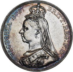 1889 Crown - Victoria British Silver Coin