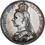 1889 Crown - Victoria British Silver Coin