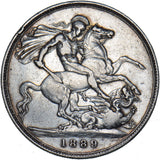 1889 Crown - Victoria British Silver Coin