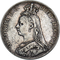 1891 Crown - Victoria British Silver Coin
