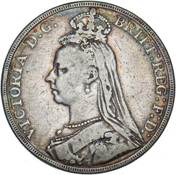 1892 Crown - Victoria British Silver Coin