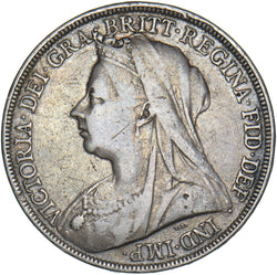 1896 LX Crown - Victoria British Silver Coin