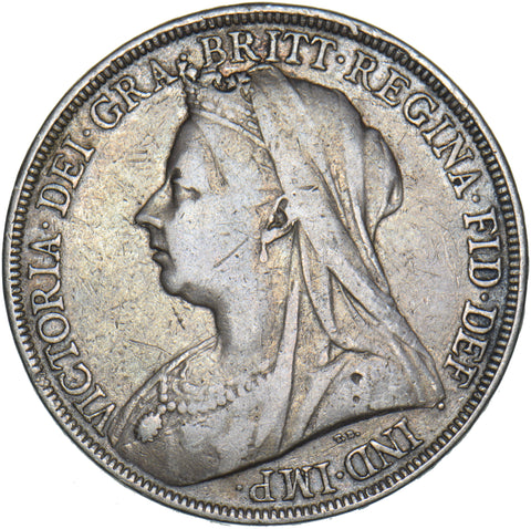 1896 LX Crown - Victoria British Silver Coin