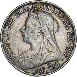 1896 LX Crown - Victoria British Silver Coin