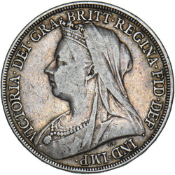 1896 LX Crown - Victoria British Silver Coin