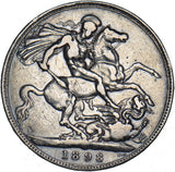 1898 LXI Crown - Victoria British Silver Coin
