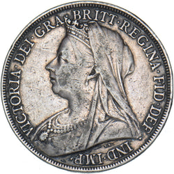 1898 LXII Crown - Victoria British Silver Coin