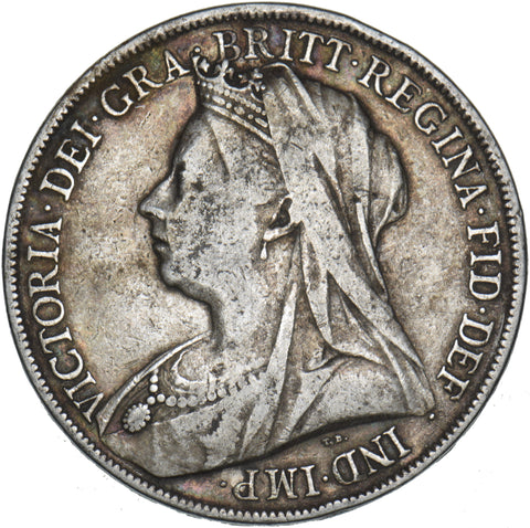 1900 LXIV Crown - Victoria British Silver Coin