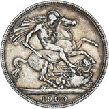 1900 LXIV Crown - Victoria British Silver Coin
