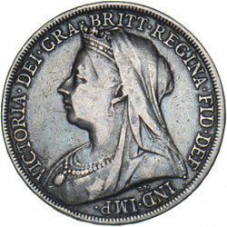 1900 LXIII Crown - Victoria British Silver Coin