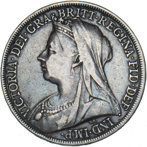 1900 LXIII Crown - Victoria British Silver Coin