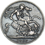 1900 LXIII Crown - Victoria British Silver Coin