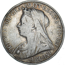 1900 LXIV Crown - Victoria British Silver Coin