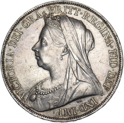 1900 LXIV Crown - Victoria British Silver Coin - Very Nice