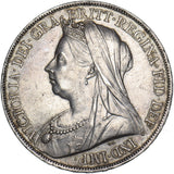 1900 LXIV Crown - Victoria British Silver Coin - Very Nice