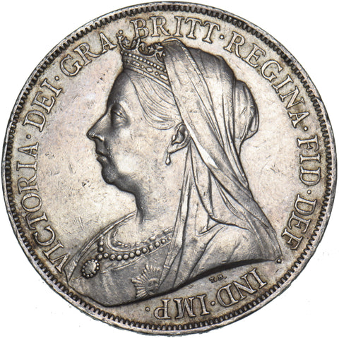 1900 LXIV Crown - Victoria British Silver Coin - Very Nice