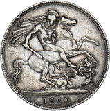 1900 LXIII Crown - Victoria British Silver Coin - Nice