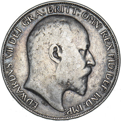 1902 Crown - Edward VII British Silver Coin - Nice