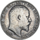 1902 Crown - Edward VII British Silver Coin - Nice