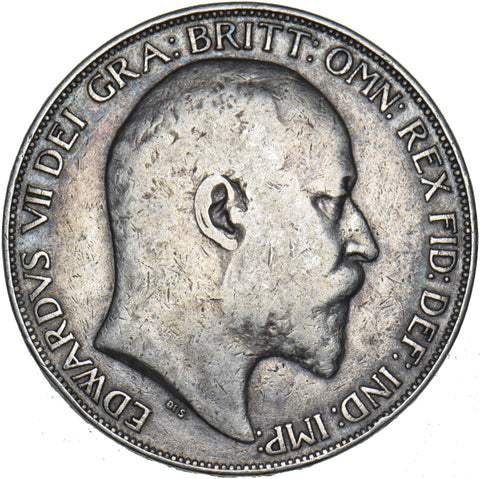 1902 Crown - Edward VII British Silver Coin - Nice