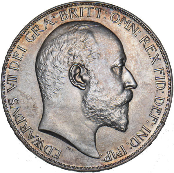 1902 Matt Proof Crown - Edward VII British Silver Coin - Superb