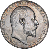 1902 Matt Proof Crown - Edward VII British Silver Coin - Superb