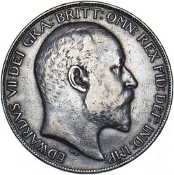 1902 Crown - Edward VII British Silver Coin - Nice