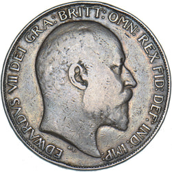 1902 Crown - Edward VII British Silver Coin - Nice
