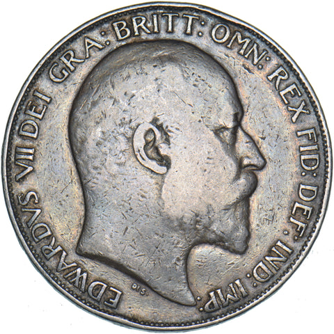 1902 Crown - Edward VII British Silver Coin - Nice