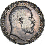 1902 Crown - Edward VII British Silver Coin - Nice