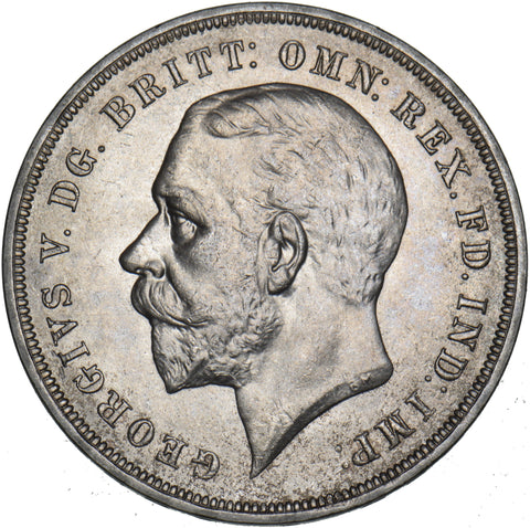 1935 Crown - George V British Silver Coin - Superb
