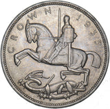1935 Crown - George V British Silver Coin - Superb