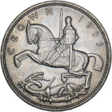 1935 Crown - George V British Silver Coin - Superb