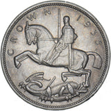 1935 Crown - George V British Silver Coin - Superb