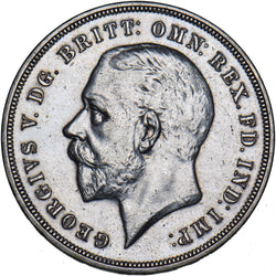 1935 Crown - George V British Silver Coin - Very Nice
