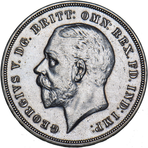 1935 Crown - George V British Silver Coin - Very Nice