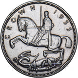 1935 Crown - George V British Silver Coin - Very Nice