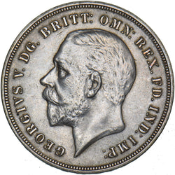 1935 Crown - George V British Silver Coin - Very Nice